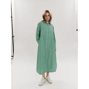 Hovedbilde Once Untold Sally Midi Dress Vineyard Green Stripe