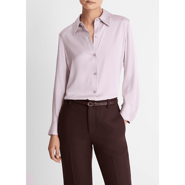 Vince Slim Fit Classic Shirt Iris Quartz