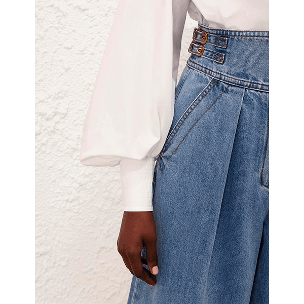 Utility Billow Blouse Ivory