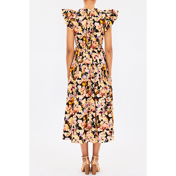 Ulla Johnson Marin Cotton Midi Dress Night Bloom