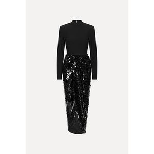 Hovedbilde ROTATE Knotted Midi Dress Black