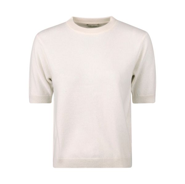 Stenströms Janet Short Sleeve Knit Offwhite