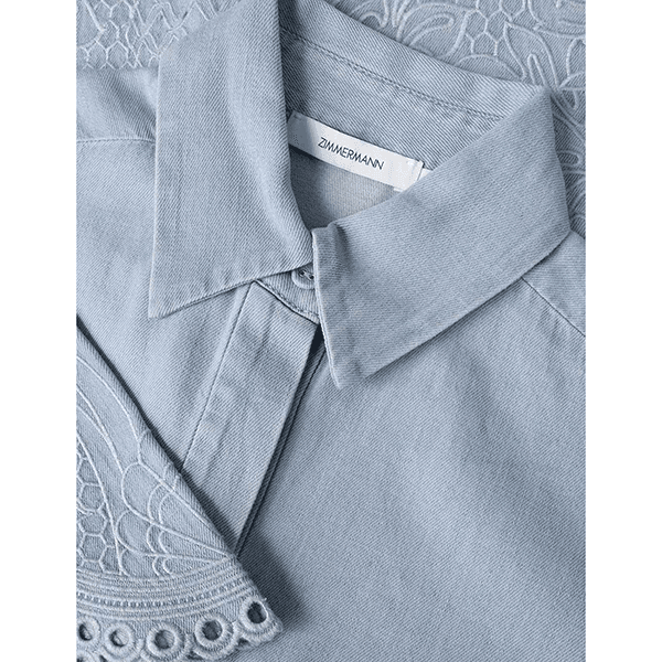 Zimmermann Daylight Denim Shirt Ice Storm