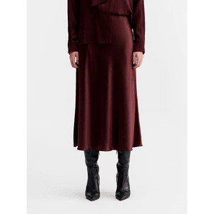 Hovedbilde Ahlvar Hana Satin Skirt Burgundy