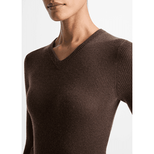 Hovedbilde Vince Solid High V-nk L/S Bark