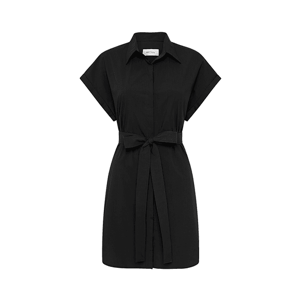 Matteau Mini Shirt Dress Black
