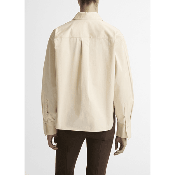 Vince Cropped Shirt Ecru
