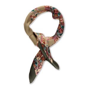 Hovedbilde Stenströms Silk Scarf Dark Green Pattern