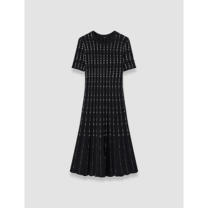 Hovedbilde JOSEPH Dress Fragmented Stripes Black/Ivory