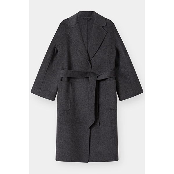 The Curated The Classic Coat Charcoal Grey