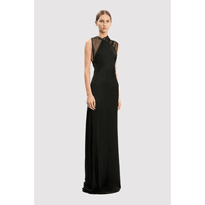 Hovedbilde Victoria Beckham Mesh Detail Gown Black