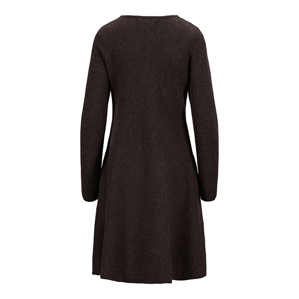 ella&il Cecilie Merino Dress Dark Brown Melange
