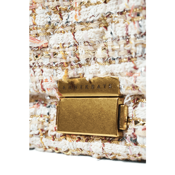 Arnie Says Charlie Summer Tweed Handbag Pink