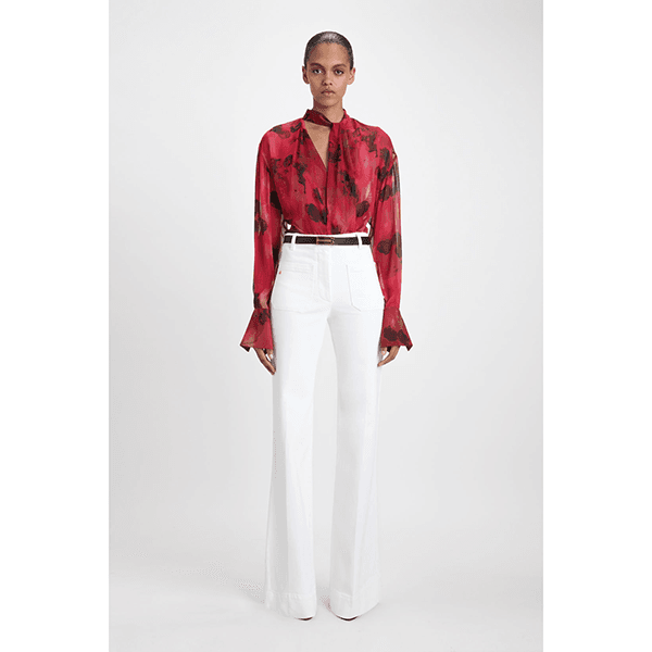 Victoria Beckham Alina Jean Washed White