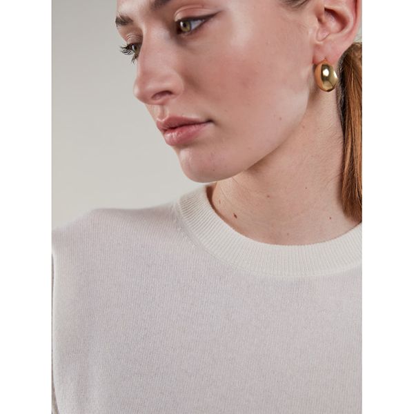 Stenströms Janet Short Sleeve Knit Offwhite