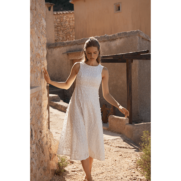 Mandibreeze Louiza Dress Broderie White