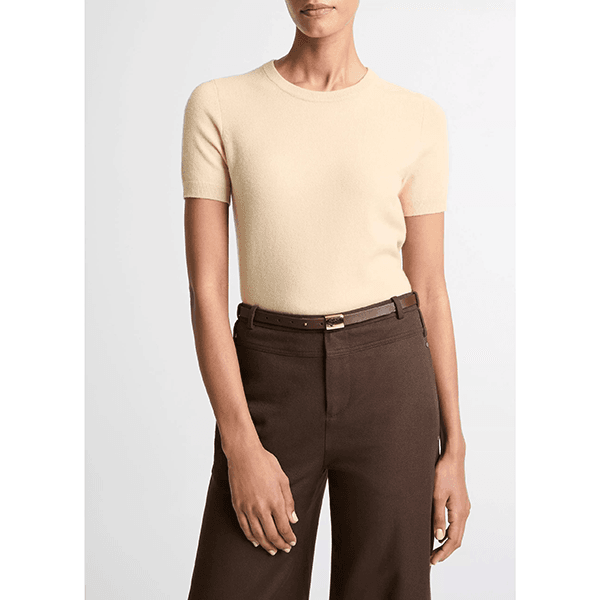 Vince Relaxed S/S Crew Chamomile