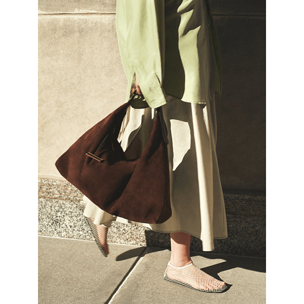 Liffner Pillow Hobo Bag Dark Brown