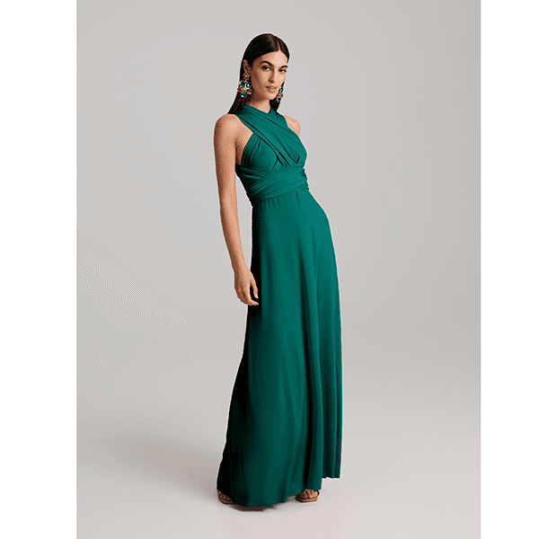 Andiata Priya Dress Teal Green