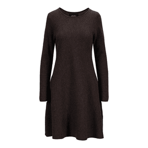 Hovedbilde ella&il Cecilie Merino Dress Dark Brown Melange