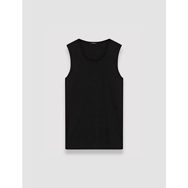 JOSEPH Silk Stretch Tank Top Black