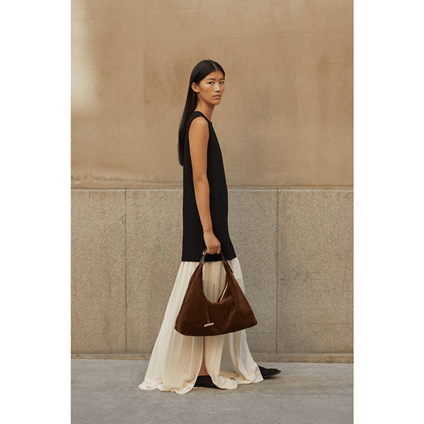 Liffner Pillow Hobo Bag Dark Brown