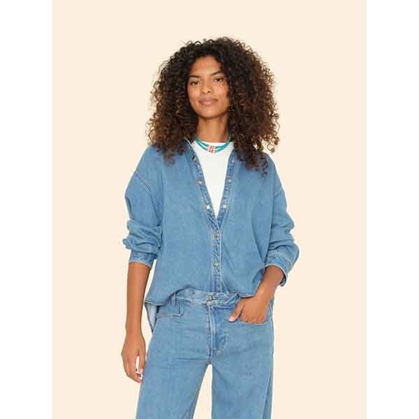 Xirena Gia Shirt Voyage Blue