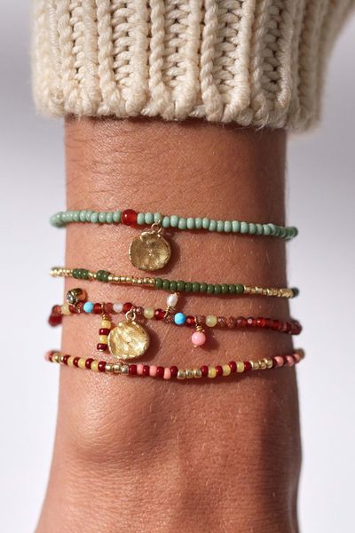 Anni Lu Peyote Bracelet Apple Green