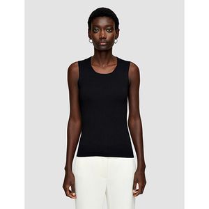 Main Image JOSEPH Silk Stretch Tank Top Black