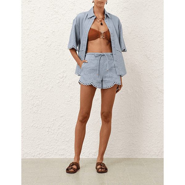 Zimmermann Daylight Denim Shirt Ice Storm