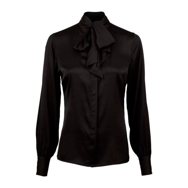 Stenströms Selma Bowtie Blouse Black