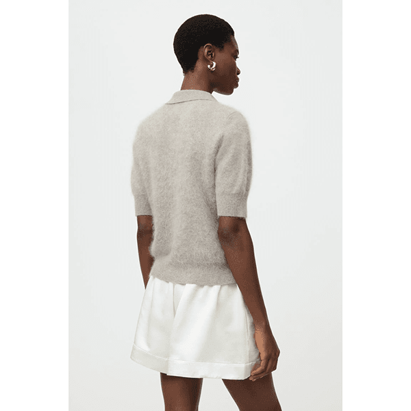 Soft Goat Brushed Pique Greige