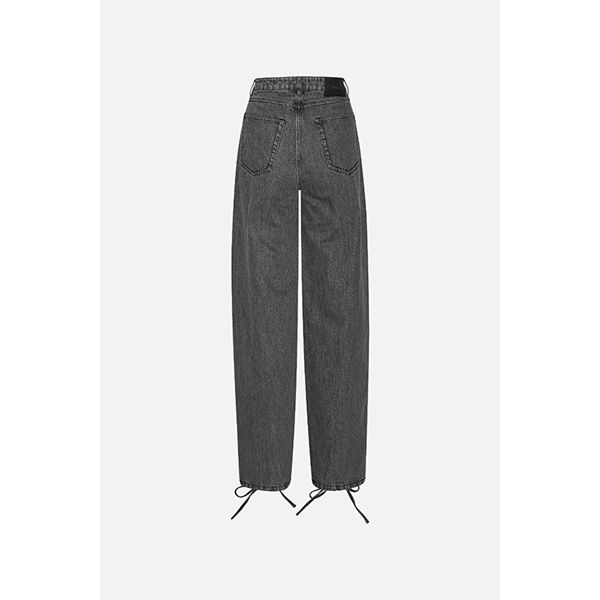 ROTATE Denim Laced Leg Pant Black